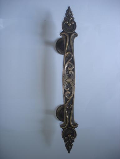 Brass door handle Code AC.065 size 370x48mm